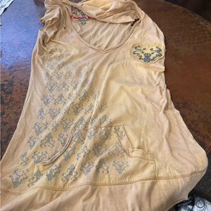 Sleeveless Hooded Top